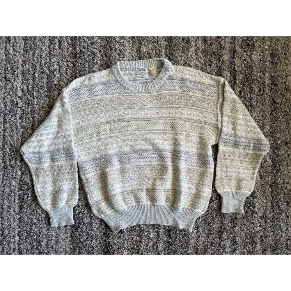 Vintage Giorgio di Firenze Made in Italy Sweater Large Grandpa Knit
